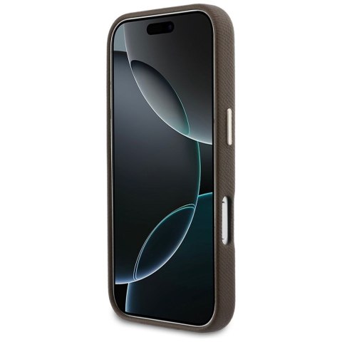 GUESS futerał do IPHONE 17 Pro Max GUHCP17X5PS4RGGW (PU FW Resin Logo) brązowy