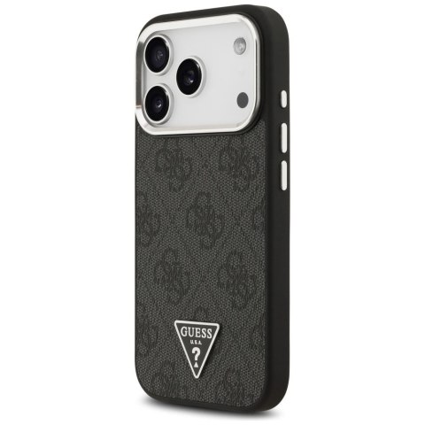 GUESS futerał do IPHONE 17 Pro kompatybilny z MagSafe GUHMP17LP4TSRCMK (PU 4G W/Triangle Logo SL) czarny