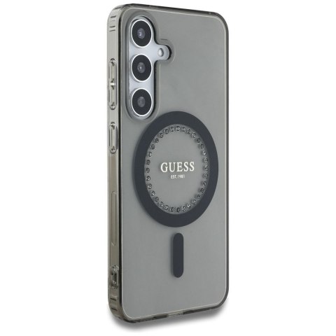 GUESS futerał do SAMSUNG S25 GUHMS25SPFTDTEK (Magnetic IML Rhinestones) czarny
