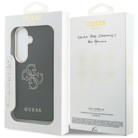 GUESS futerał do SAMSUNG S26 GUHCS26S5PS4RGGK (Grained Big 4G Metal Logo) czarny
