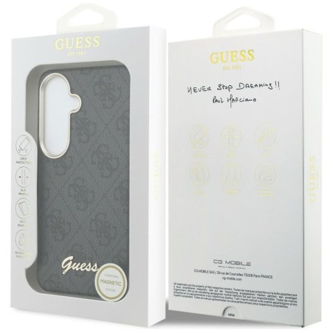 GUESS futerał do SAMSUNG S26 GUHMS26S5P4FWMSK (4G Script MagSafe) czarny