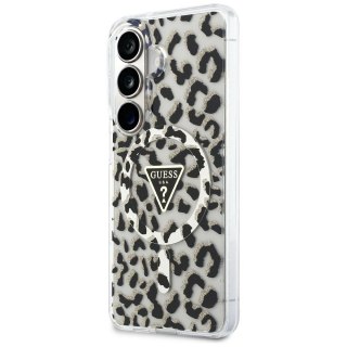GUESS futerał do SAMSUNG S26 GUHMS26SHLEGTGLK (Magnetic IML Leopard Print Triangle) czarny