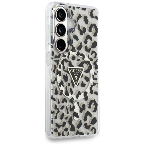 GUESS futerał do SAMSUNG S26 GUHMS26SHLEGTGLK (Magnetic IML Leopard Print Triangle) czarny