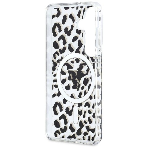 GUESS futerał do SAMSUNG S26 GUHMS26SHLEGTGLK (Magnetic IML Leopard Print Triangle) czarny