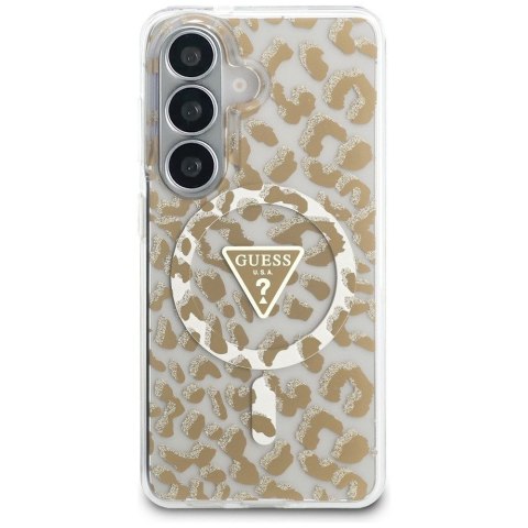 GUESS futerał do SAMSUNG S26 GUHMS26SHLEGTGLW (Magnetic IML Leopard Print Triangle) brązowy