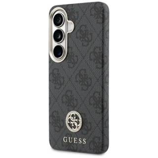 GUESS futerał do SAMSUNG S26 GUHMS26SP4GRMDEK (4G Rhinestone Round Logo MagSafe) czarny