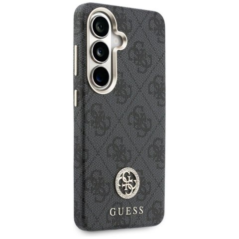 GUESS futerał do SAMSUNG S26 GUHMS26SP4GRMDEK (4G Rhinestone Round Logo MagSafe) czarny