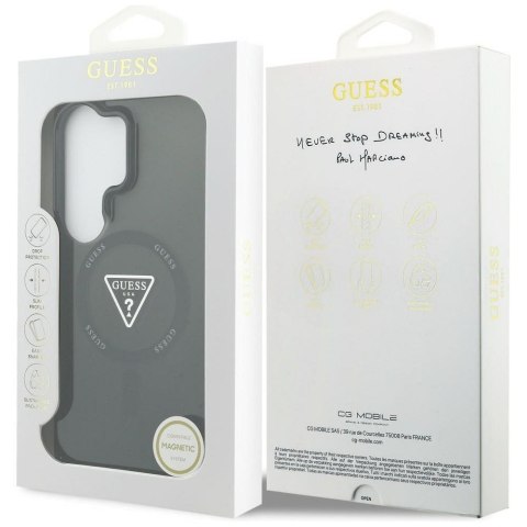 GUESS futerał do SAMSUNG S26 Ultra GUHCS26L5HC4MLSK (Magnetic IML Gradient Triangle) czarny