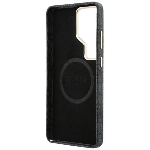 GUESS futerał do SAMSUNG S26 Ultra GUHMS26LP4GRMDEK (4G Rhinestone Round Logo MagSafe) czarny
