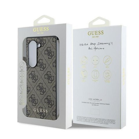 GUESS futerał do SAMSUNG Z Fold 6 GUHCZFD6GF4GBR (HC PU 4G Charm) brązowy