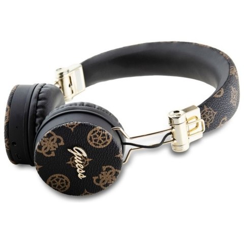 GUESS słuchawki bezprzewodowe bluetooth nagłowne ENC GUBH70EPOSMK (PU 4G Peony Script Round Shape) czarne