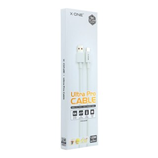 Kabel USB A do USB C X-ONE 6A 120W Ultra Pro XIAOMI (oryginalny chip) 1 m biały