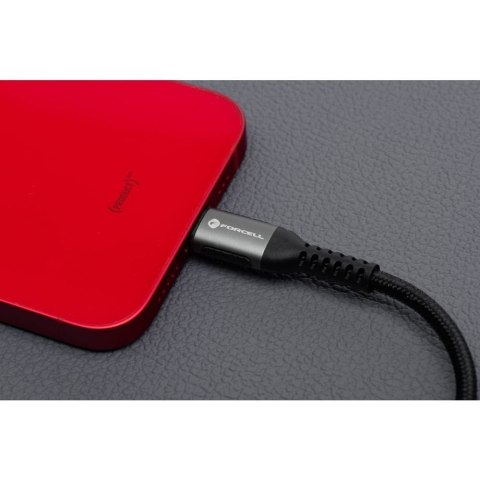 Kabel USB C do Lightning Forcell F-Energy PD 3A 27W Cafule 2 m C259 czarny