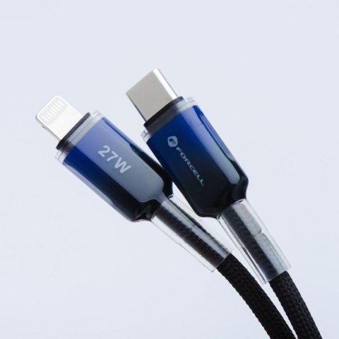 Kabel USB C do Lightning Forcell F-Energy PD 3A 27W Gradient 1 m C356 czarny
