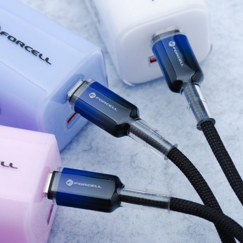 Kabel USB C do Lightning Forcell F-Energy PD 3A 27W Gradient 1 m C356 czarny
