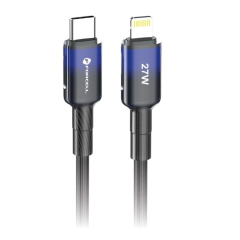 Kabel USB C do Lightning Forcell F-Energy PD 3A 27W Gradient 1 m C356 czarny