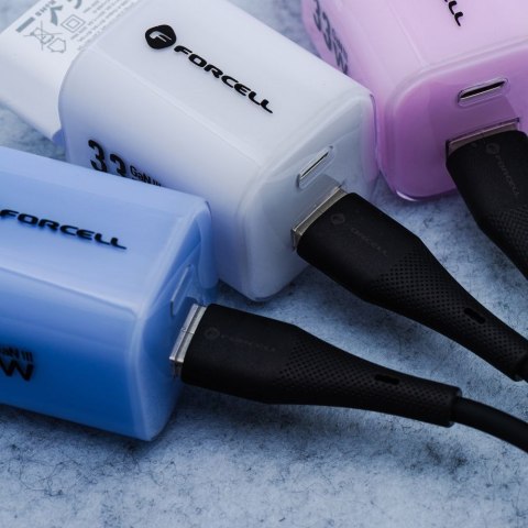 Kabel USB C do Lightning Forcell F-Energy PD 3A 27W Silicone 1 m C346 czarny