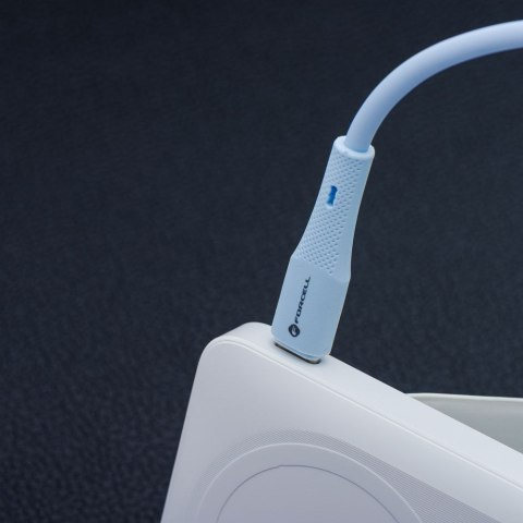 Kabel USB C do Lightning Forcell F-Energy PD 3A 27W Silicone 1 m C346 niebieski