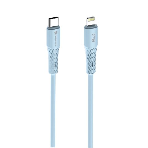 Kabel USB C do Lightning Forcell F-Energy PD 3A 27W Silicone 1 m C346 niebieski