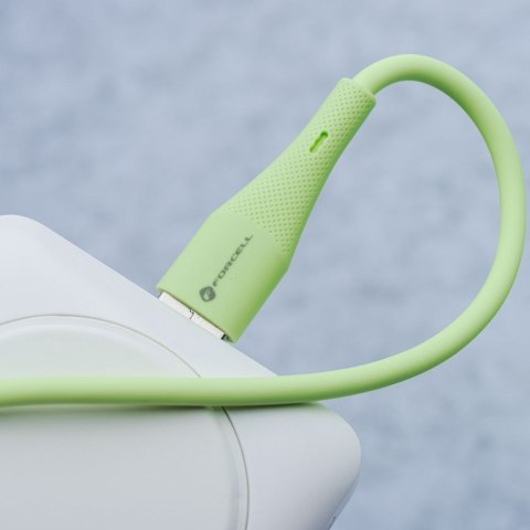 Kabel USB C do Lightning Forcell F-Energy PD 3A 27W Silicone 1 m C346 zielony