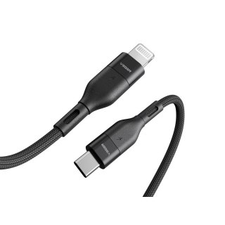 Kabel USB C do Lightning VEGER PD 3A 27W 1,2 m CL01 czarny