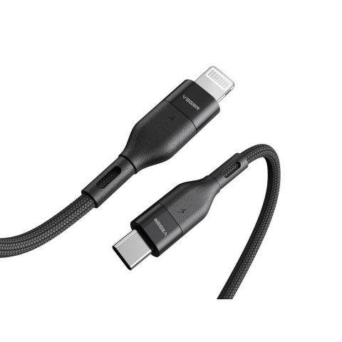 Kabel USB C do Lightning VEGER PD 3A 27W 1,2 m CL01 czarny