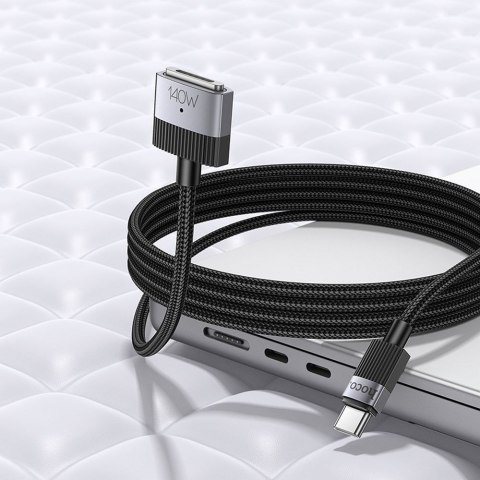Kabel USB C do Mag3 Hoco 5A 140W magnetyczny 1,8 m U141 czarny