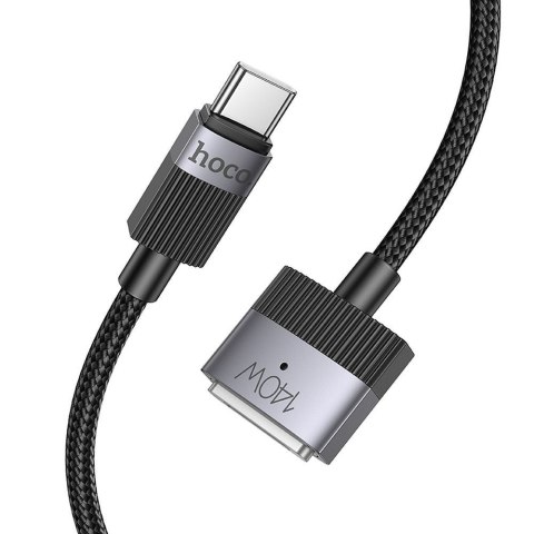 Kabel USB C do Mag3 Hoco 5A 140W magnetyczny 1,8 m U141 czarny
