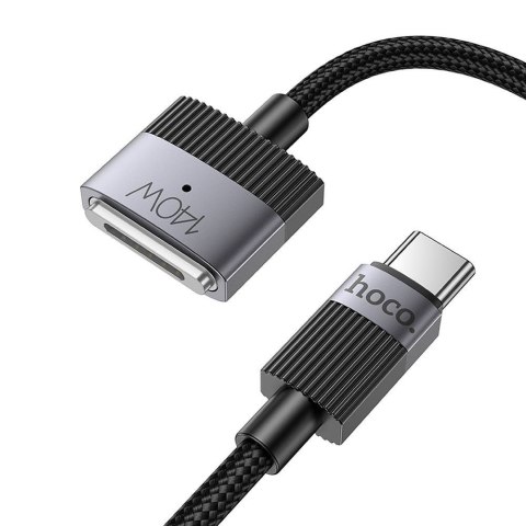 Kabel USB C do Mag3 Hoco 5A 140W magnetyczny 1,8 m U141 czarny