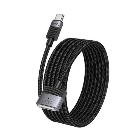 Kabel USB C do Mag3 Hoco 5A 140W magnetyczny 1,8 m U141 czarny