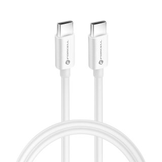 Kabel USB C do USB C Forcell F-Energy QC4.0 PD 5A 100W 1 m C339 biały