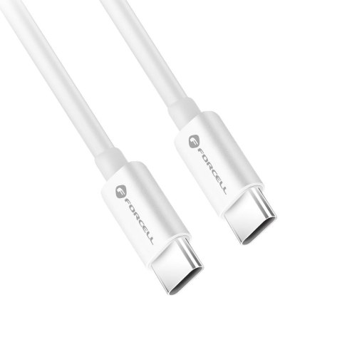 Kabel USB C do USB C Forcell F-Energy QC4.0 PD 5A 100W 2 m C339 biały