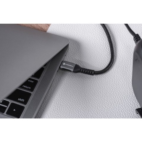 Kabel USB C do USB C Forcell F-Energy QC4.0 PD 5A 100W Cafule 0,5 m C260 czarny