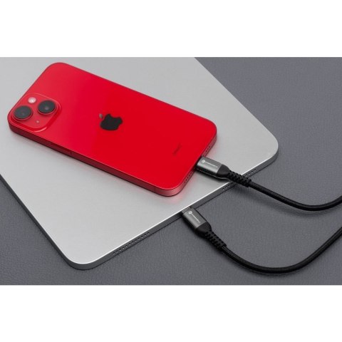 Kabel USB C do USB C Forcell F-Energy QC4.0 PD 5A 100W Cafule 2 m C260 czarny