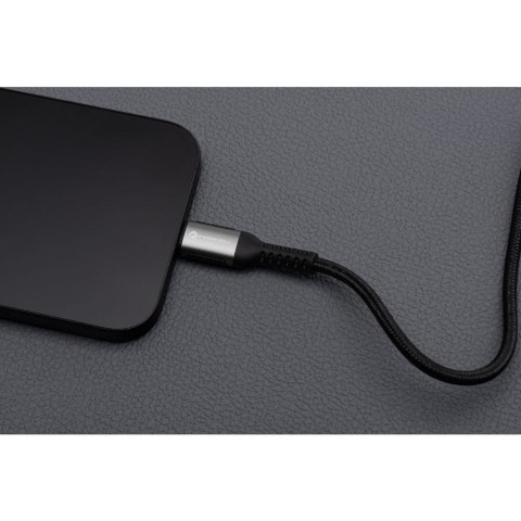 Kabel USB C do USB C Forcell F-Energy QC4.0 PD 5A 100W Cafule 3 m C260 czarny