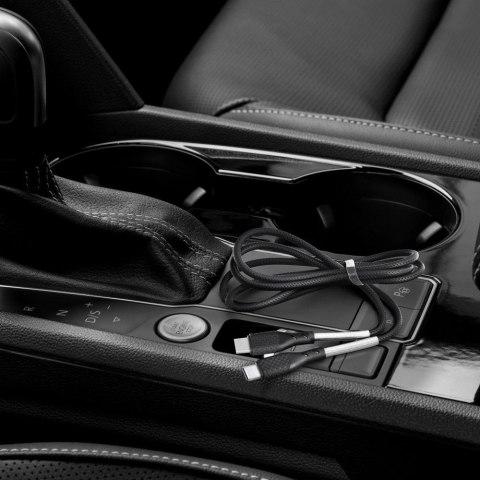 Kabel USB C do USB C Forcell F-Energy QC4.0 PD 5A 100W Carbon 1 m CB-04C czarny