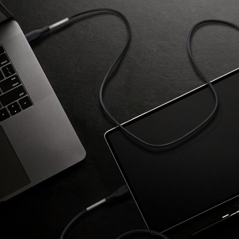 Kabel USB C do USB C Forcell F-Energy QC4.0 PD 5A 100W Carbon 1 m CB-04C czarny