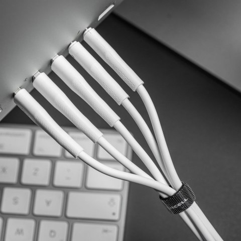 Kabel USB C do USB C Forcell F-Energy QC4.0 PD 5A 100W Silicone 1 m C347 biały