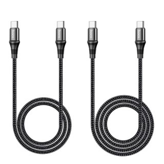Kabel USB C do USB C Hoco PD 5A 100W 1 m X50 czarny