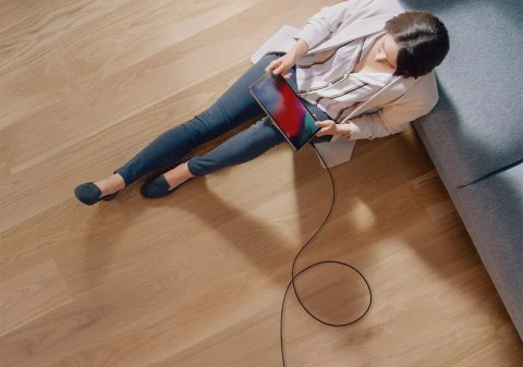 Kabel USB C do USB C VEGER PD 5A 100W 1,5 m CC02 czarny