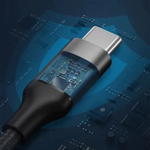 Kabel USB C do USB C VEGER PD 5A 100W 1,5 m CC02 czarny