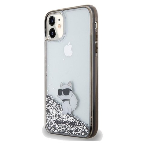 KARL LAGERFELD futerał do IPHONE 11 KLHCN61LKCNSK (Liquid Glitter C) transparentny
