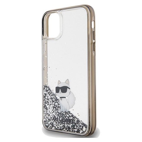 KARL LAGERFELD futerał do IPHONE 11 KLHCN61LKCNSK (Liquid Glitter C) transparentny