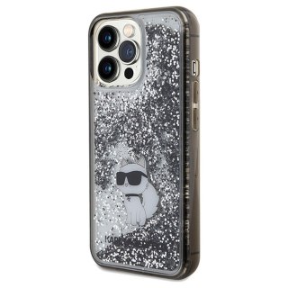 KARL LAGERFELD futerał do IPHONE 13 Pro KLHCP13LLKCNSK (Liquid Glitter C) transparentny
