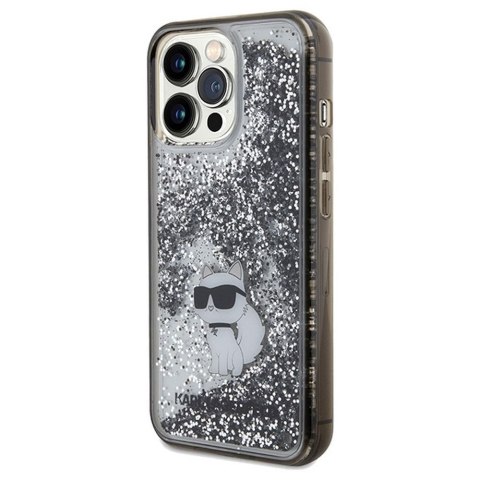 KARL LAGERFELD futerał do IPHONE 13 Pro KLHCP13LLKCNSK (Liquid Glitter C) transparentny