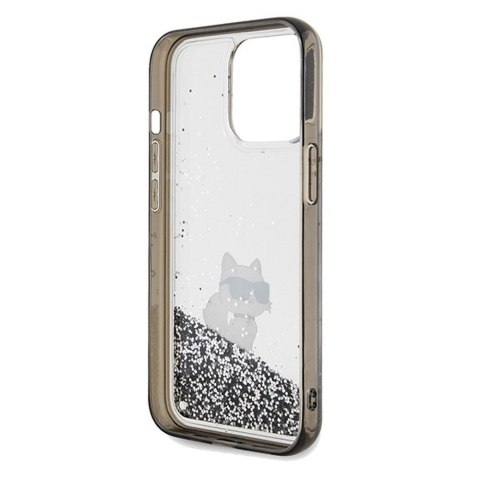 KARL LAGERFELD futerał do IPHONE 13 Pro KLHCP13LLKCNSK (Liquid Glitter C) transparentny