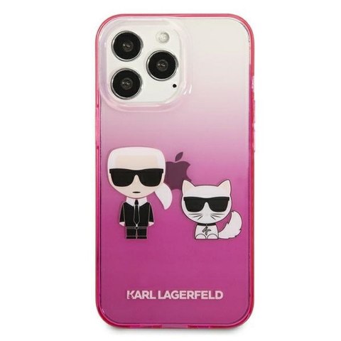 KARL LAGERFELD futerał do IPHONE 13 Pro KLHCP13LTGKCP (K Choupette Centered) różowy