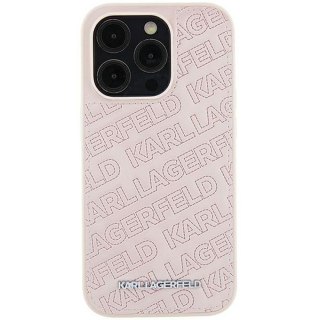 KARL LAGERFELD futerał do IPHONE 15 Plus KLHCP15MPQKPMP (Quilted Pattern) różowy