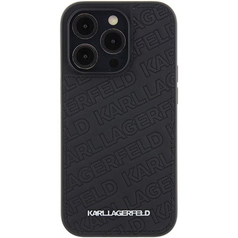 KARL LAGERFELD futerał do IPHONE 15 Pro KLHCP15LPQKPMK (Quilted Pattern) czarny