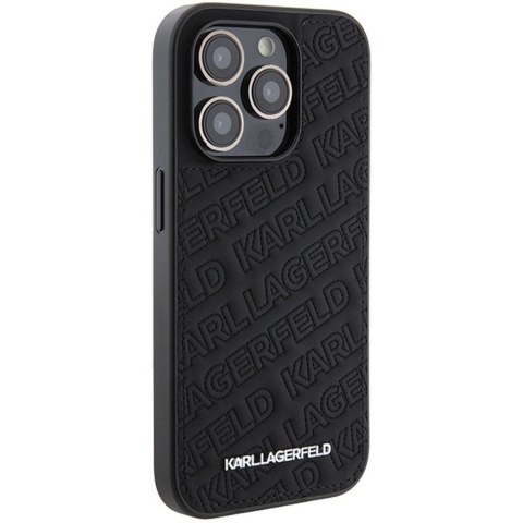 KARL LAGERFELD futerał do IPHONE 15 Pro KLHCP15LPQKPMK (Quilted Pattern) czarny